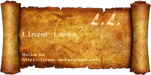 Linzer Lenke névjegykártya